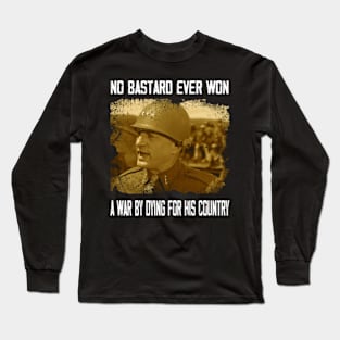 War Hero Wear Pattons Movie T-Shirts, General Pattons Legacy Adorning Every Thread Long Sleeve T-Shirt